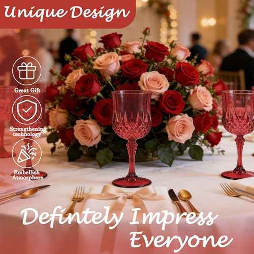 12Pack Plastic Wine Glasses (12 Count)