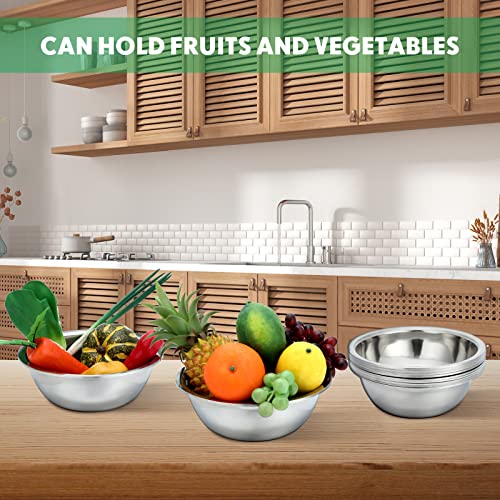 12 Pcs Stainless Steel Mixing Bowls Bulk (12 Count)