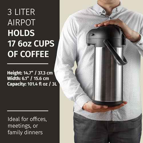 Coffee Carafe with Pump 102oz