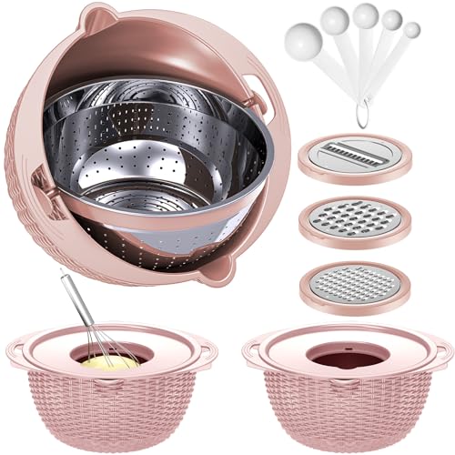 4 1 Colander with Bowl & Spoons Set