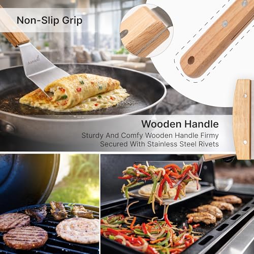 Stainless Steel Metal Spatula Set (4 Count)