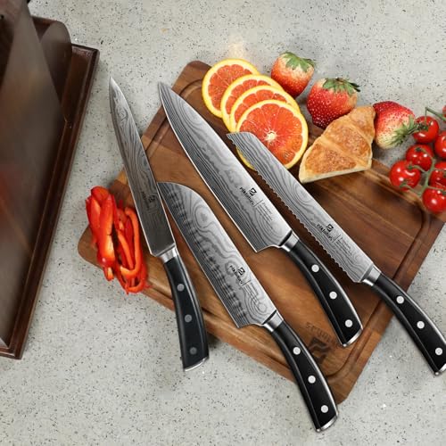Knife Sets for Kitchen with Block (17 Count)