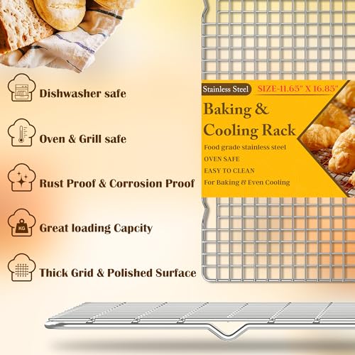 2 PCS Cooling Racks for Cooking and Baking