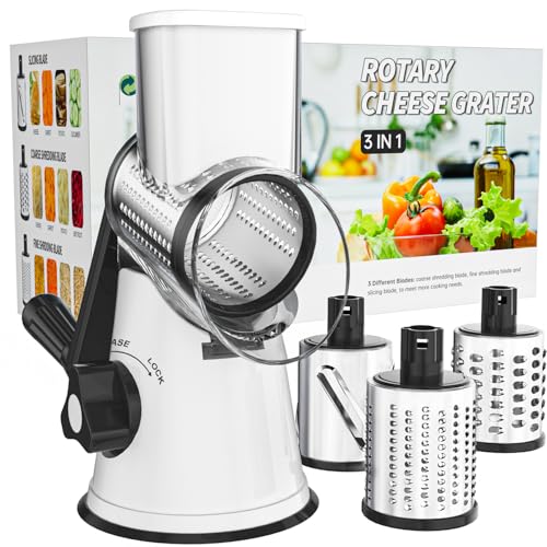 Rotary Cheese Grater Hand Crank Cheese Shredder for Fresh Cheese