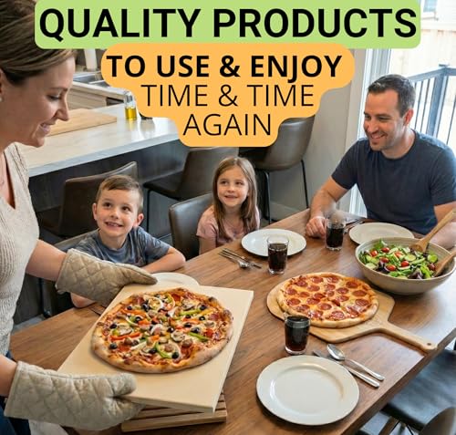 Large Pizza Stone for Oven and Grill 20 Inch