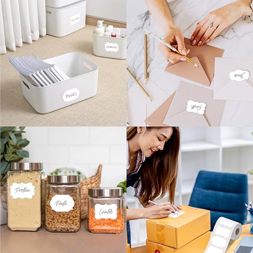 300 PCS White Stickers