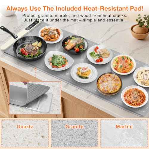 Extra Long Warming Mat for Food