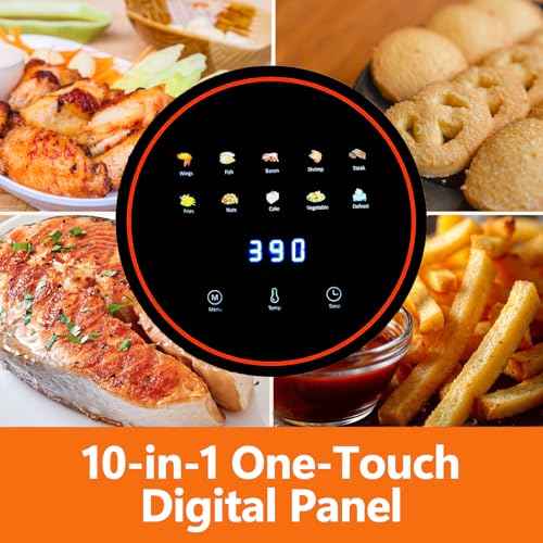 4.7 Qt Glass Air Fryer