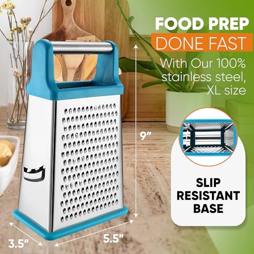 Stainless Steel XL Cheese Grater for Kitchen