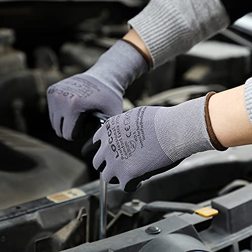 Safety Work Gloves MicroFoam Nitrile Coated (36 Count)