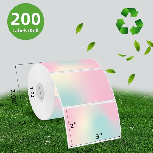 3x2 inch Pink Direct Thermal Labels for Shipping