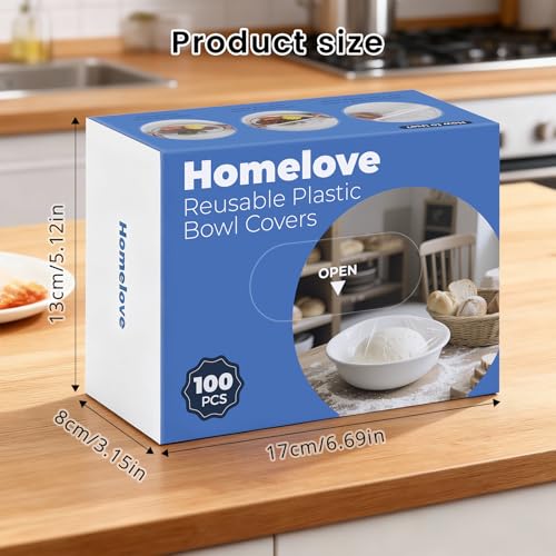 100pcs Plastic Bowl Covers Food Cover Dish Covers