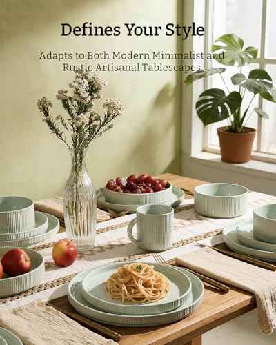 Stoneware Dinnerware Set for 8 (24 Count)