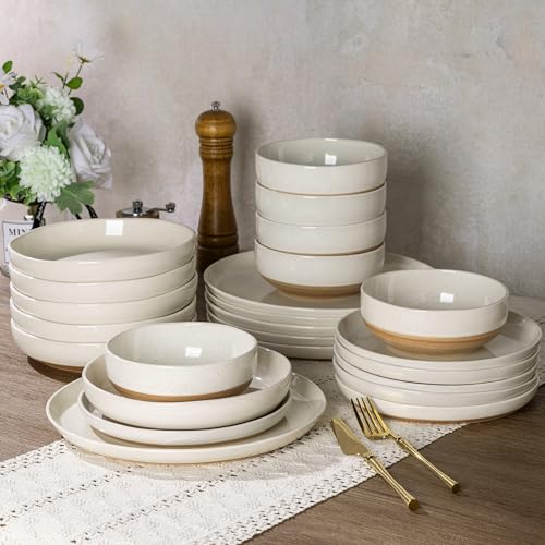 8.75'' Large Ceramic Pasta Bowls (4 Count)