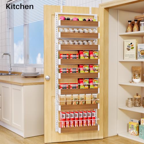 8 Tiers Wooden Over the Door Organizer