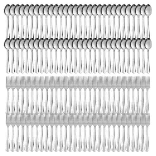 Forks and Spoons Silverware Set (120 Count)