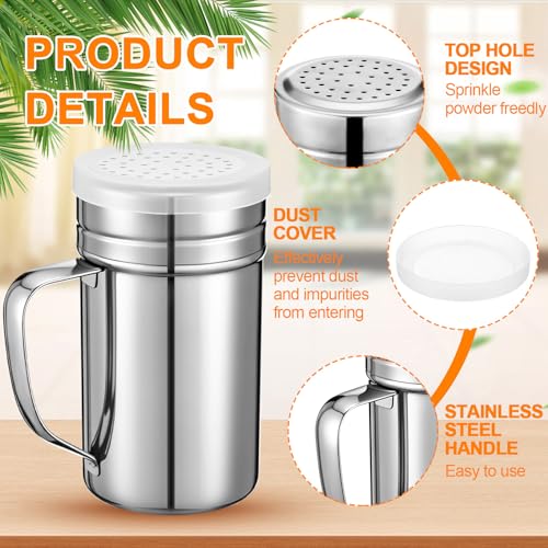 4 Pcs Stainless Steel Salt and Pepper Shakers (4 Count)