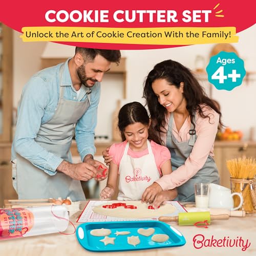 Kids Cookie Cutter Set with 24 Assorted Cookie Cutters Shapes