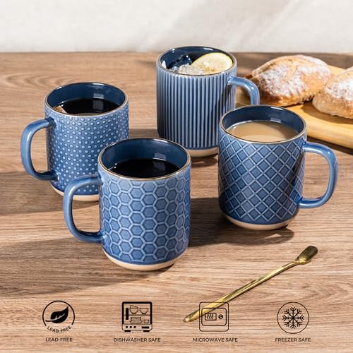 Coffee Mugs Set of 4 (4 Count)