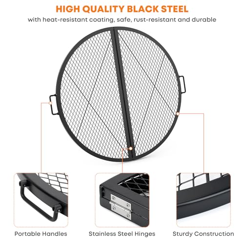 X Marks Fire Pit Grill Grate