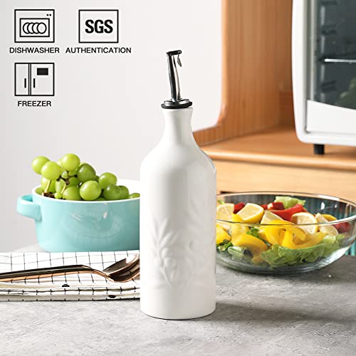 Sweejar Ceramic 20 Oz Olive Oil Dispenser Bottle