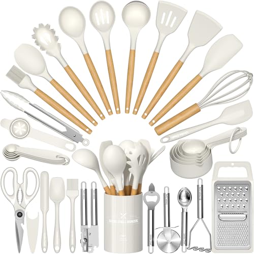Silicone Kitchen Utensil Set (34 Count)