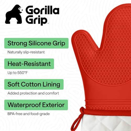 Silicone Oven Mitts (2 Count)