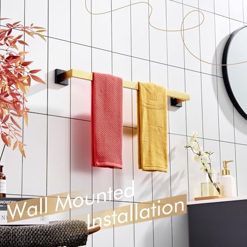 24 Inch Towel Bars for Bathroom Wall Mounted Kitchen Towel Rack Holder T
