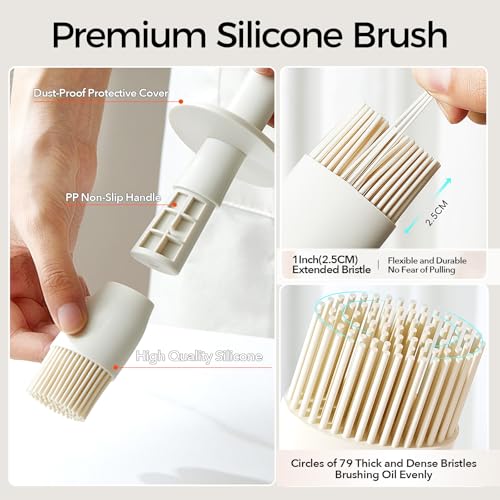 Oil Dispenser with Brush for Kitchen