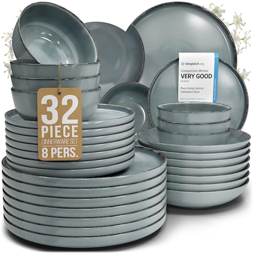 32 Piece Stoneware Dinnerware Set for 8 (32 Count)