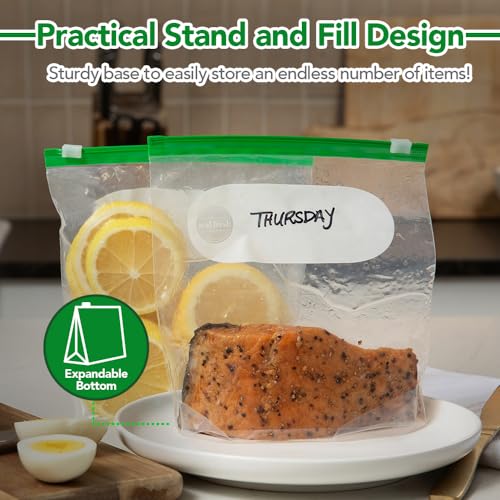 Quart Slider Storage Bags 150 Pack (150 Count)