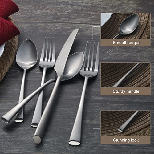 Bailey 40 Piece Forged Stainless Steel Flatware Set Cutlery Set (7.99 Count)