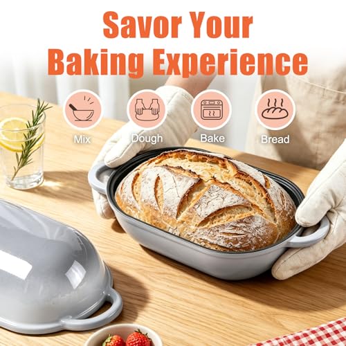 2.5 QT Enameled Cast Iron Sourdough Bread Oven