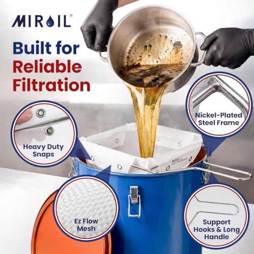 CONE2B Fryer Filter Bag & Frame Combo Set