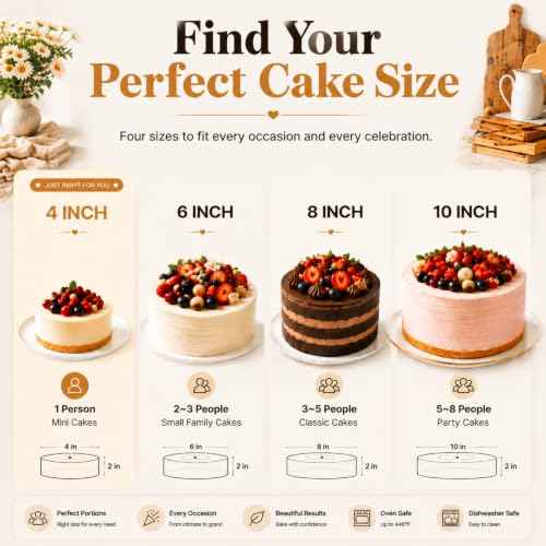 4 Inch Mini Cake Pan (3 Count)