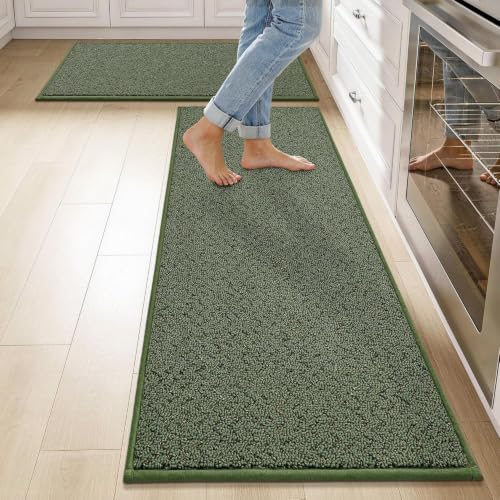 Kitchen Rugs Set of 2 Non (9.53 Sq Ft)