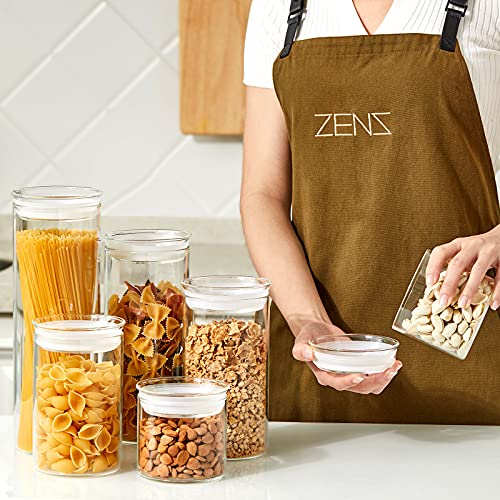 17oz Glass Jars with Airtight Lid (6 Count)