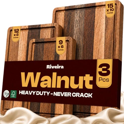 Riviera Walnut Cutting Board Set of 3