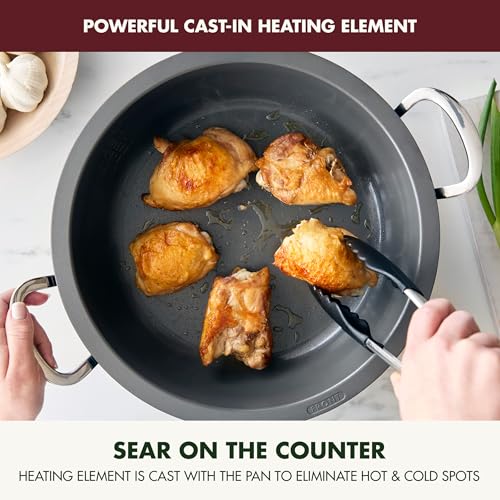 Elite Essential Smart Electric 6QT Skillet Pot
