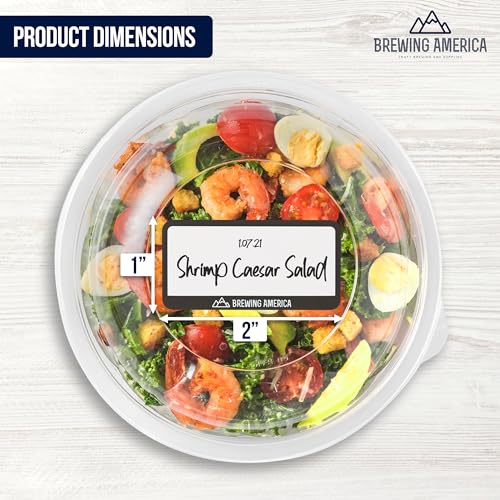 Dissolvable Food Labels for Food Containers (250 Count)