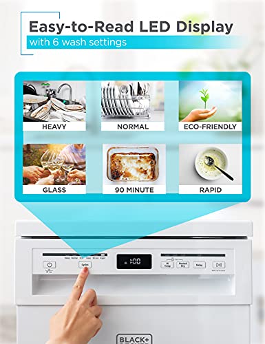 18 Inch Portable Dishwasher (8 Count)