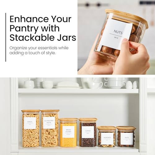 Square Glass Food Storage Containers (6 Count)