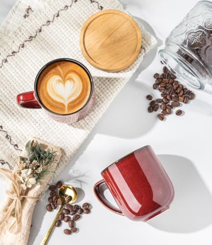 Ceramic Coffee Mugs Set of 6 (6 Count)