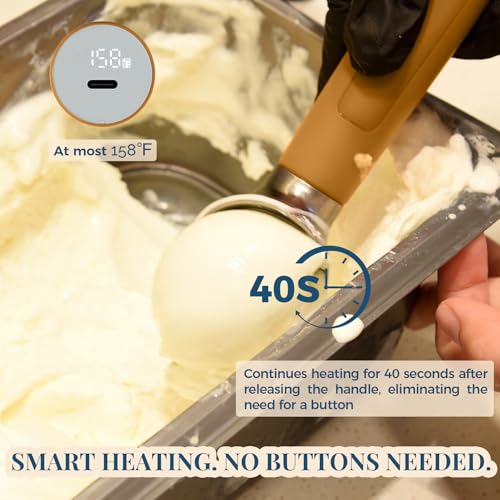 Heated Ice Cream Scoop Rechargeable