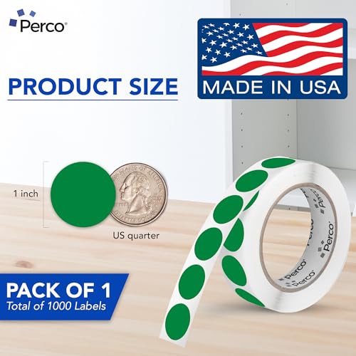 Green Round Circle Dot Sticker 1