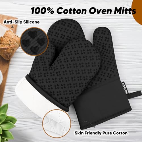 Oven Mitts and Pot Holders 4 Sets (4 Count)