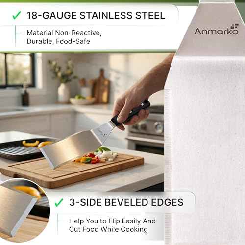 Stainless Steel Spatula Metal Turner with ABS Handle