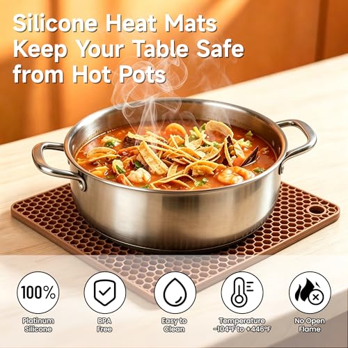 Silicone Trivets for Hot Dishes (4 Count)