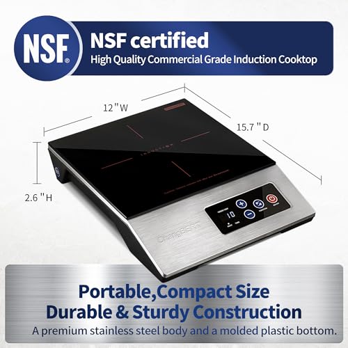 1800W Commercial Grade Induction Cooktop
