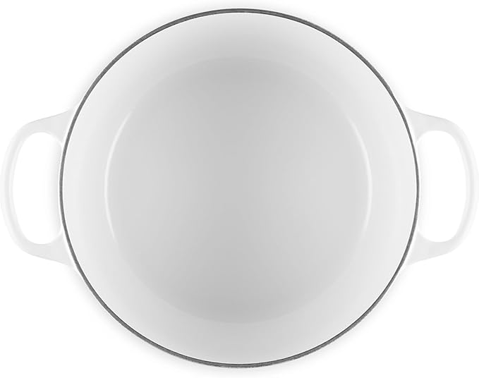 Le Creuset Enameled Cast Iron Signature Deep Round Oven, 6.5 qt., White